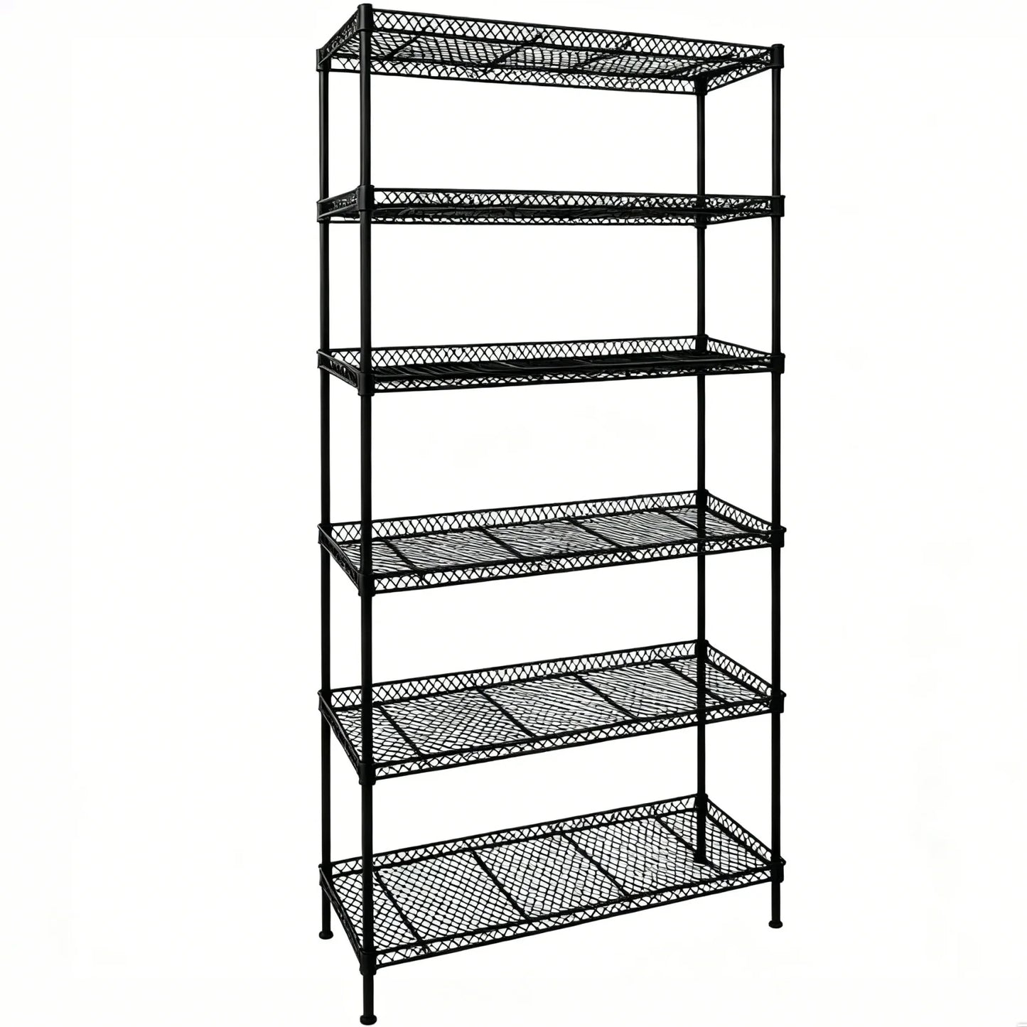 5-Tier Wire Shelving Unit, Steel Storage Rack for Garage Office Kitchen Black, 30" W X 14" D X 60" H