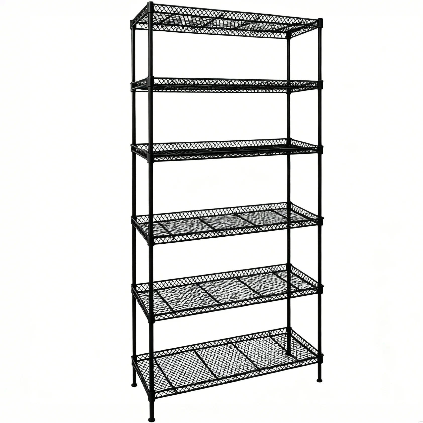 5-Tier Wire Shelving Unit, Steel Storage Rack for Garage Office Kitchen Black, 30" W X 14" D X 60" H