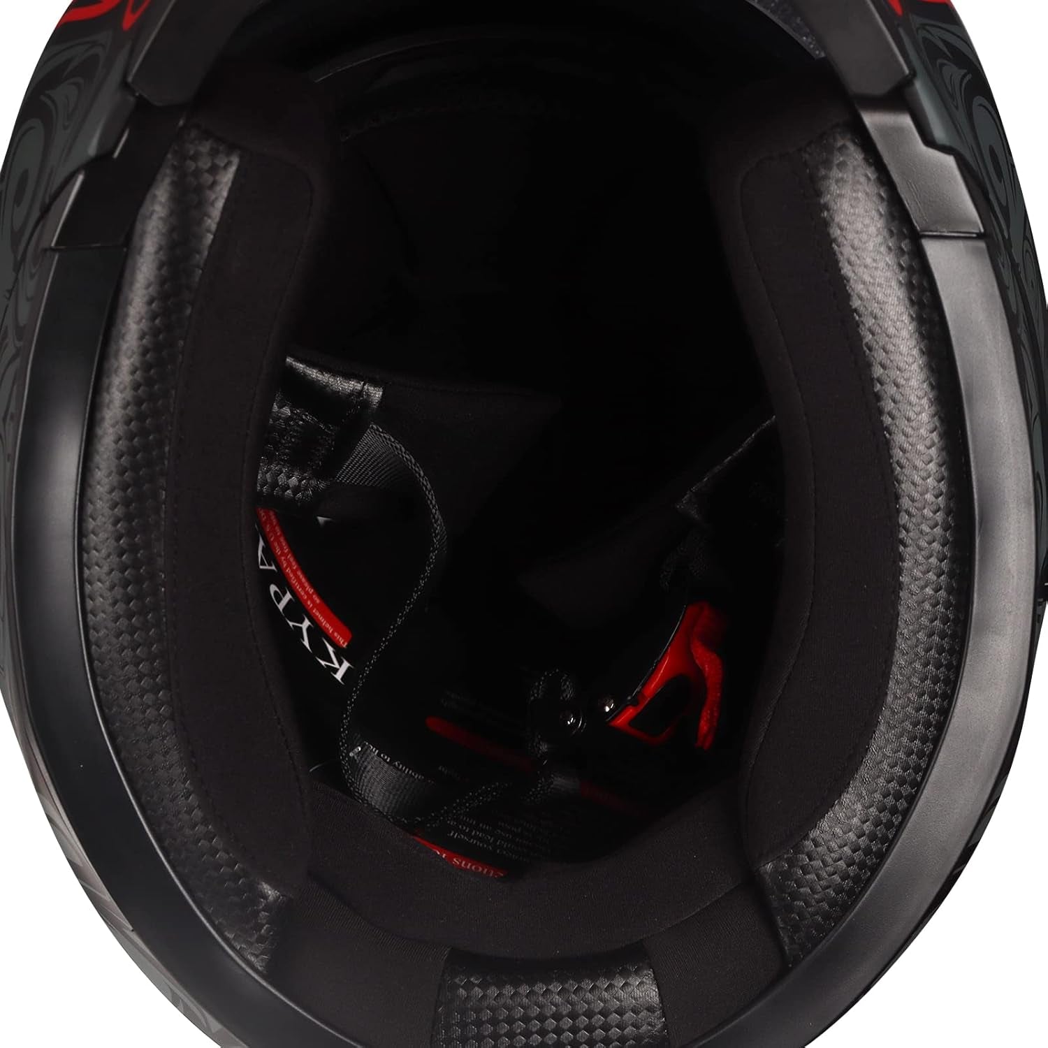 Full Face Motorcycle Helmet with Internal Tinted Visor & DOT Approved for Moped ATV Cruiser Scooter (Matt Red, Medium)