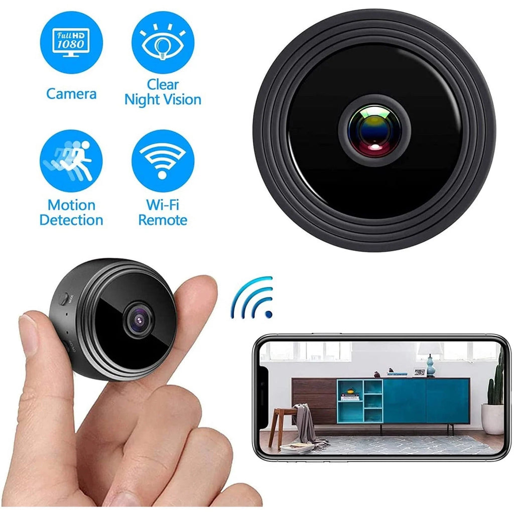 1080P HD Wifi Mini Security Camera, Small Home Security Camera for Indoor Outdoor - soblessed95.store