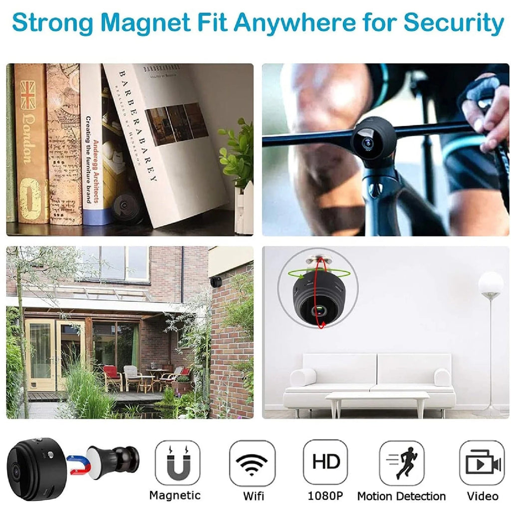 1080P HD Wifi Mini Security Camera, Small Home Security Camera for Indoor Outdoor - soblessed95.store