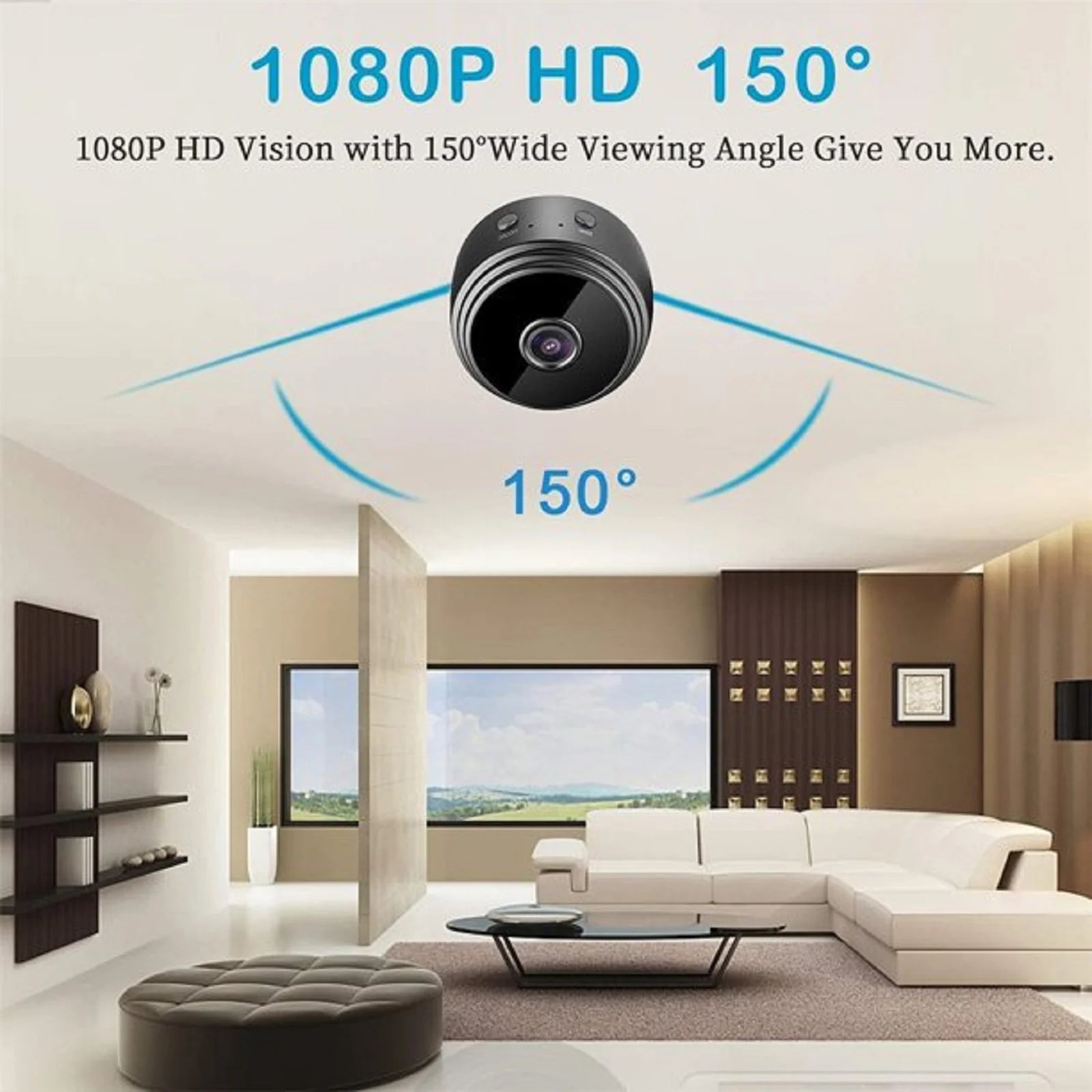 1080P HD Wifi Mini Security Camera, Small Home Security Camera for Indoor Outdoor - soblessed95.store
