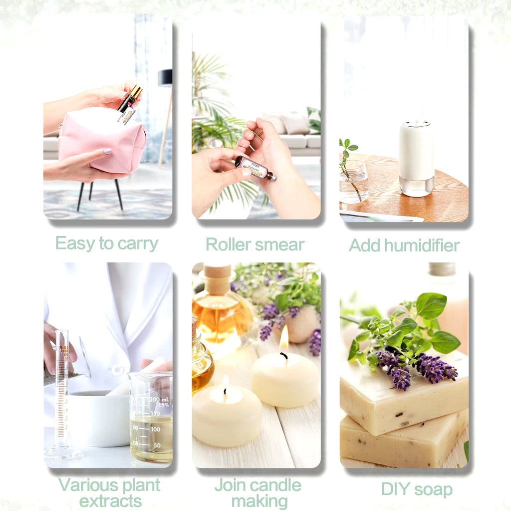 10Ml Roller Smear Fragrance Oil for Women Fresh Line Coconut Vanilla Angel for Aromatherapy,Diy Soap,Candle Making - soblessed95.store