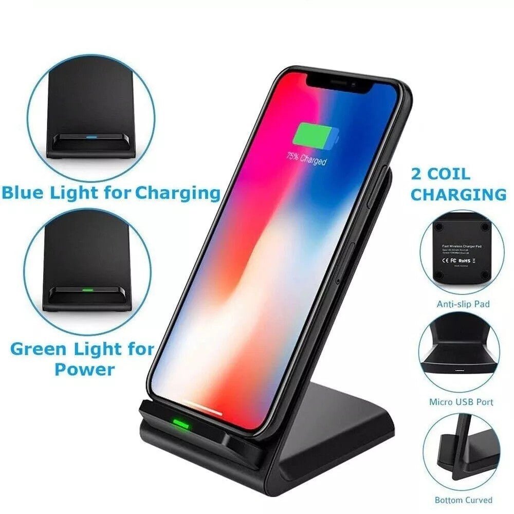 1/2 Pack 35W Wireless Fast Charger Stand Dock Cradle for Iphone 17 Pro Max Air - soblessed95.store
