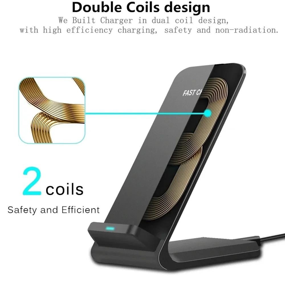 1/2 Pack 35W Wireless Fast Charger Stand Dock Cradle for Iphone 17 Pro Max Air - soblessed95.store