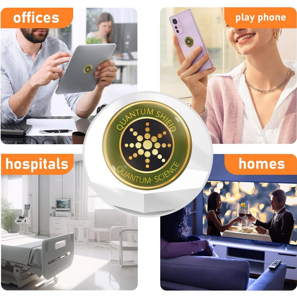 12PCS Radiation Protection Sticker Smartphone Tablet Laptop 5G Wi - Fi EF RF EMF - soblessed95.store