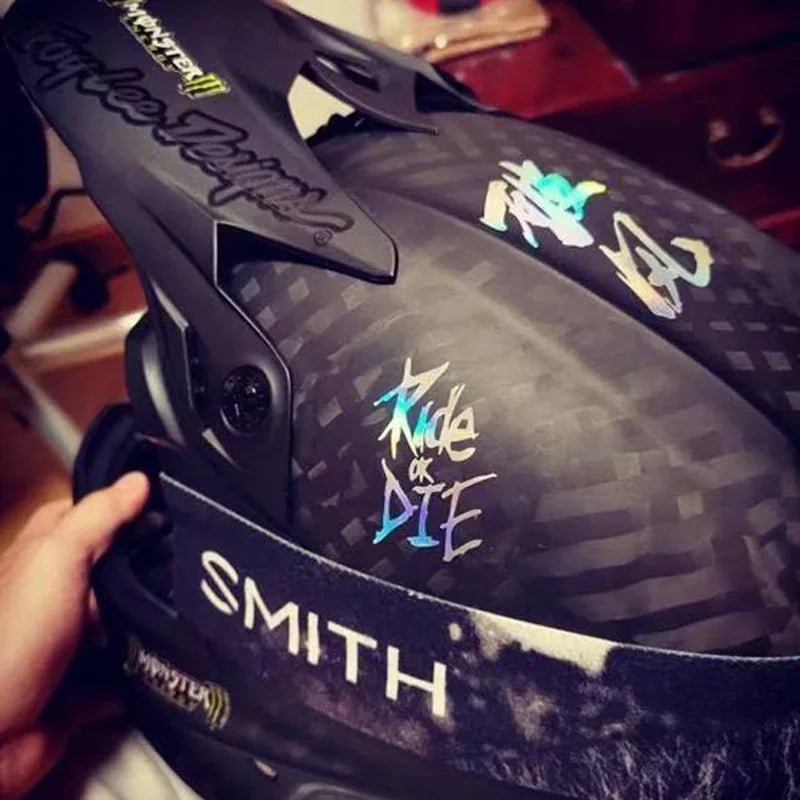 1Pc/Set Bike Frame Stickers Ride or Die Top Tube Decals for MTB Bicycle Decorative Frame Bike Auto Motorcycle Accessories - soblessed95.store