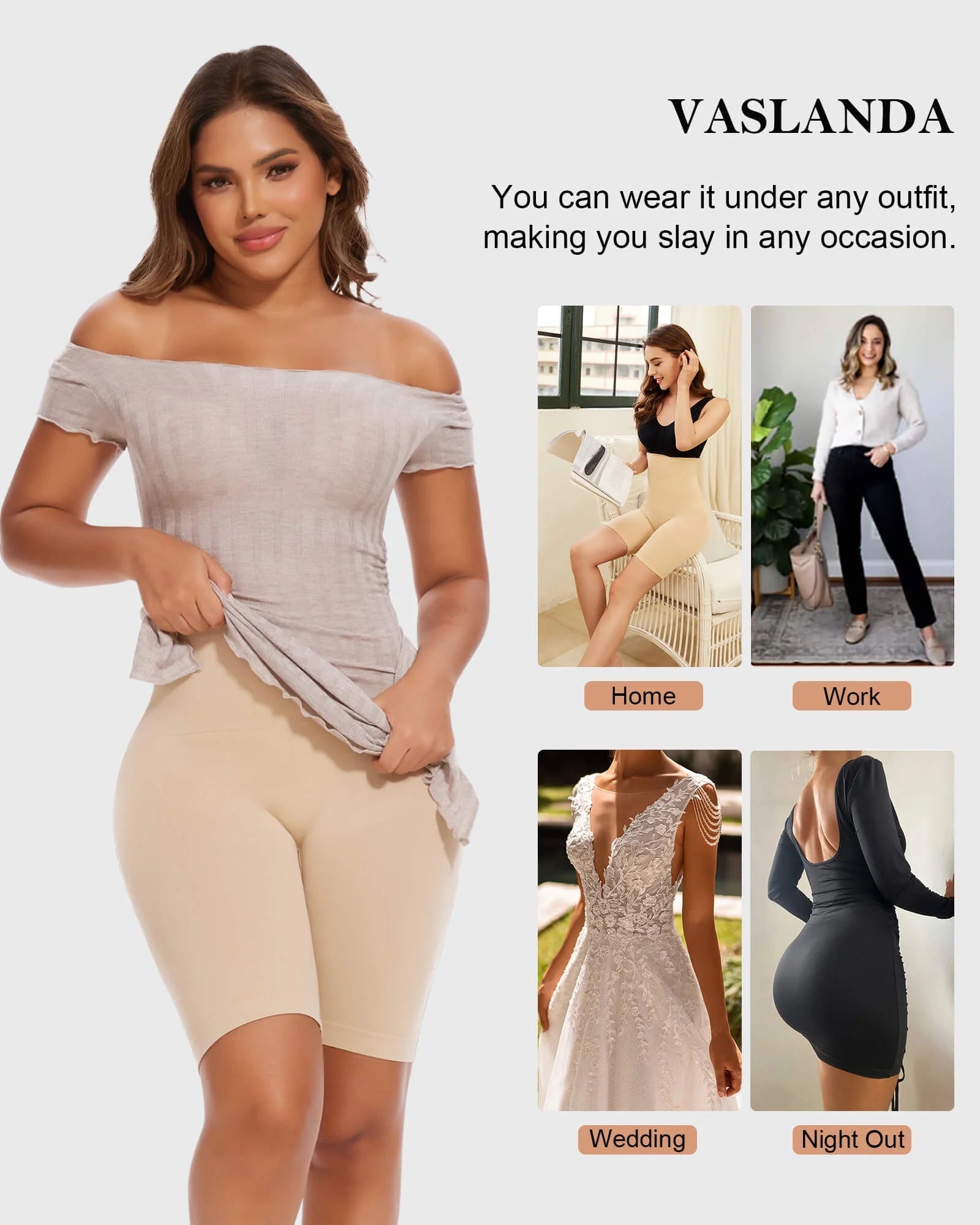 2 Packs Tummy Control Shapewear Shorts Faja Body Shaper for Women High - Waisted Thigh Slimming - soblessed95.store