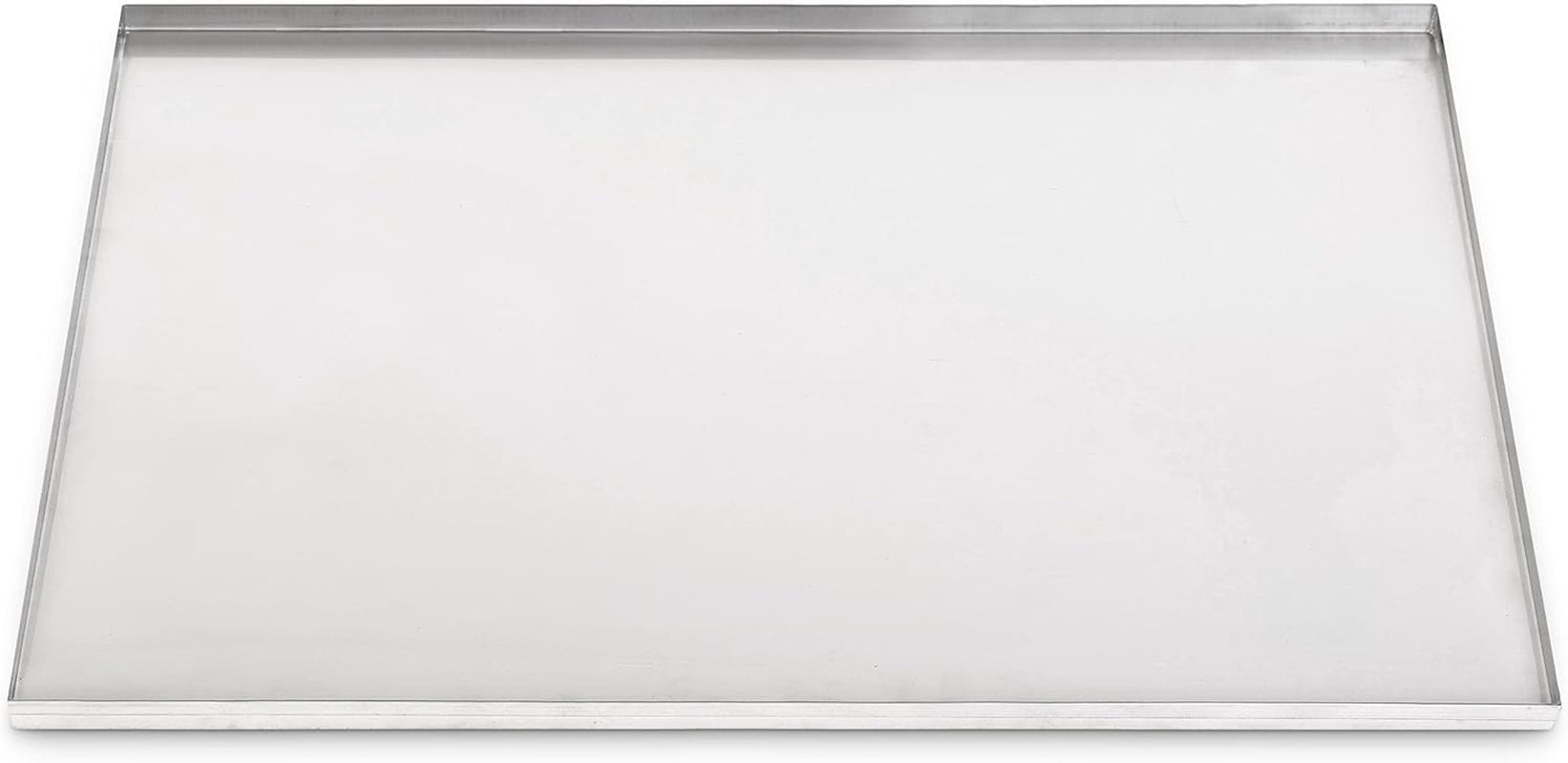 23.5" X 16.5" Metal Replacement Dog Crate Pan Chew Proof Crack Proof Pet Kennel Tray Central Dog Training Crate Pan Pet Supplies, Galvanized, 1" H - soblessed95.store