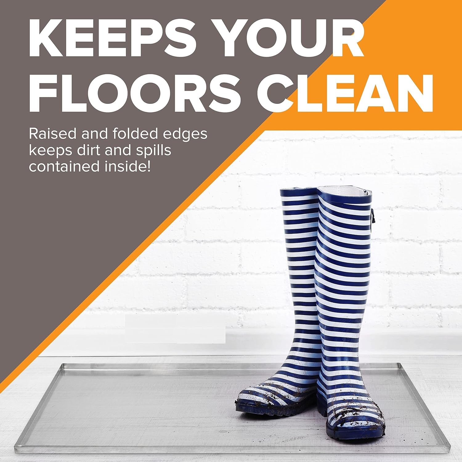 23.5" X 16.5" Metal Replacement Dog Crate Pan Chew Proof Crack Proof Pet Kennel Tray Central Dog Training Crate Pan Pet Supplies, Galvanized, 1" H - soblessed95.store