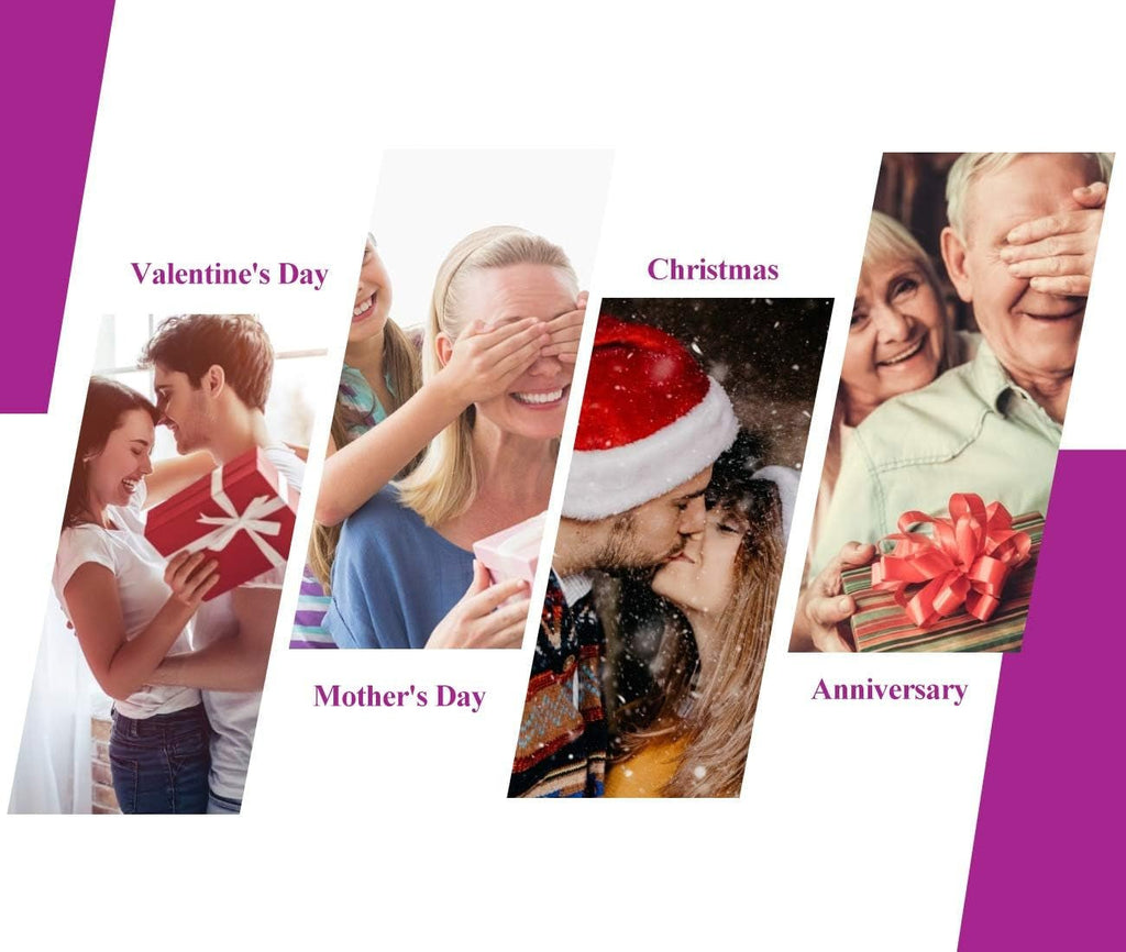 24K Purple Rose for Her, Dipped Gold Rose Love Real Golden Plated Preserved Eternal Flower with Rose Stand Present for Wife/Girlfriend/Lady (Purple) - soblessed95.store