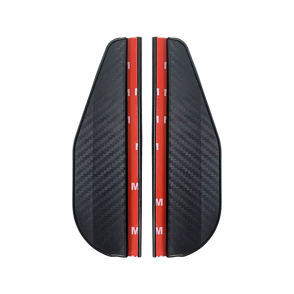 2PCS Car Rearview Mirror Rain Eyebrow Carbon Fiber Sun Visor Shade Cover Protector Clear Vision for Rain Car Mirror Accessories - soblessed95.store