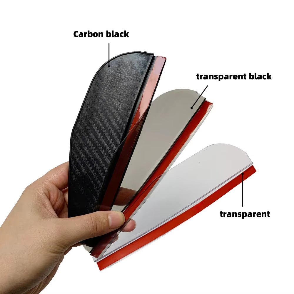 2PCS Car Rearview Mirror Rain Eyebrow Carbon Fiber Sun Visor Shade Cover Protector Clear Vision for Rain Car Mirror Accessories - soblessed95.store