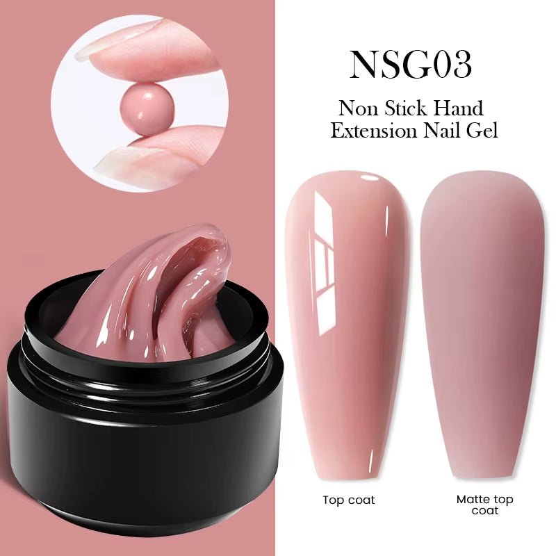 30Ml Glitter Pink Hard Jelly Nail Extension Gel Nail Polish Milky White Clear Color Soak off UV Construction Gel - soblessed95.store