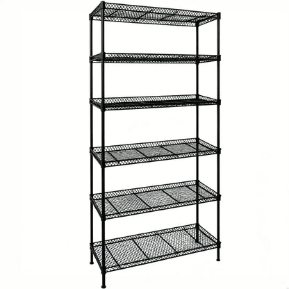 5-Tier Wire Shelving Unit, Steel Storage Rack for Garage Office Kitchen Black, 30" W X 14" D X 60" H