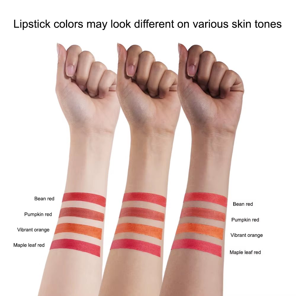 4Colors/Set Cigarette Lip Gloss Set Velvet Matte Waterproof Long - Lasting Lip Non - Stick Cup Cigarette Lipstick Makeup for Women - soblessed95.store