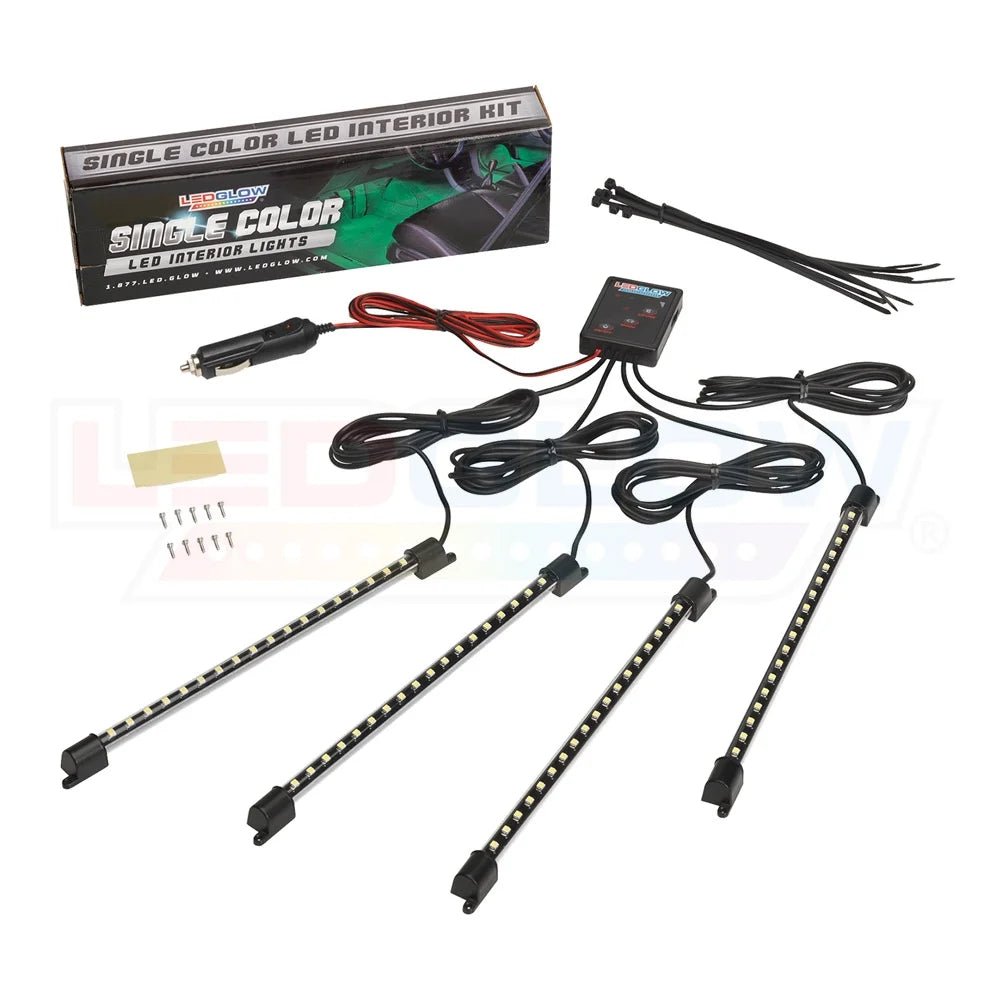 4Pc Purple LED Interior Underdash Lighting Kit - soblessed95.store