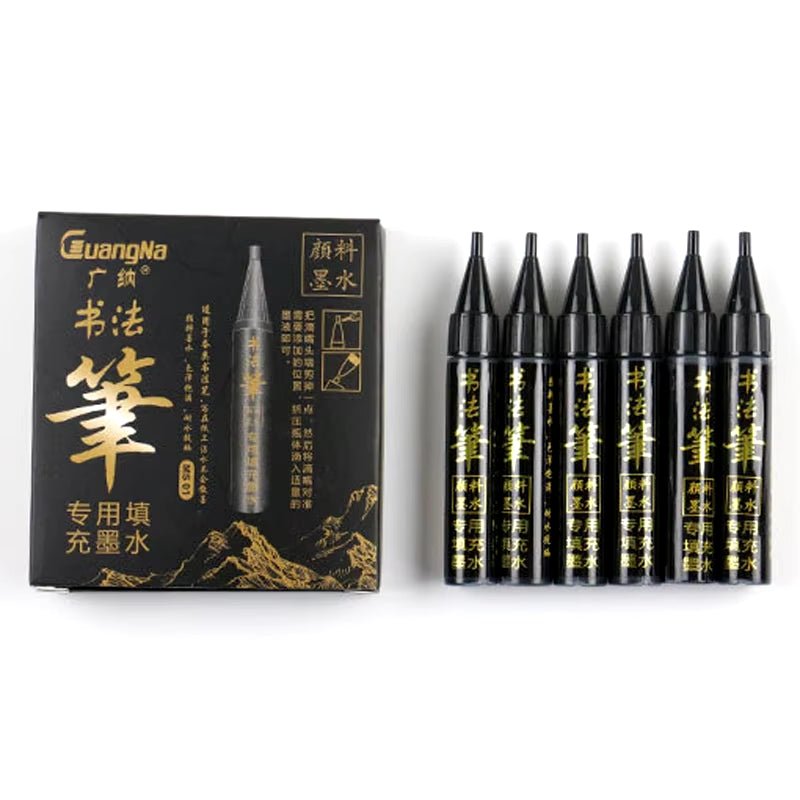 4Pcs/Set Calligraphy Pen Hand Lettering Art Pens Brush Ink Lettering Pens Markers for Writing Drawing Black Ink Pens Art Marker - soblessed95.store