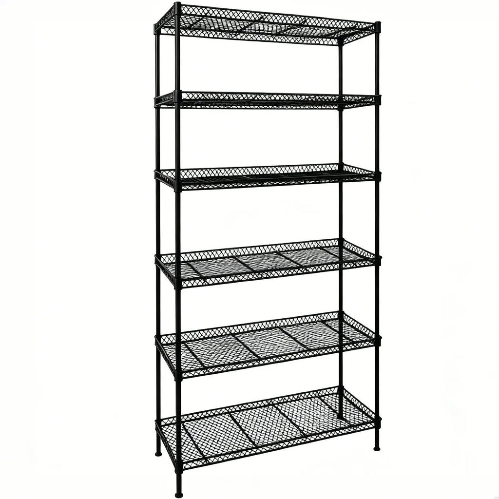 5 - Tier Wire Shelving Unit, Steel Storage Rack for Garage Office Kitchen Black, 30" W X 14" D X 60" H - soblessed95.store