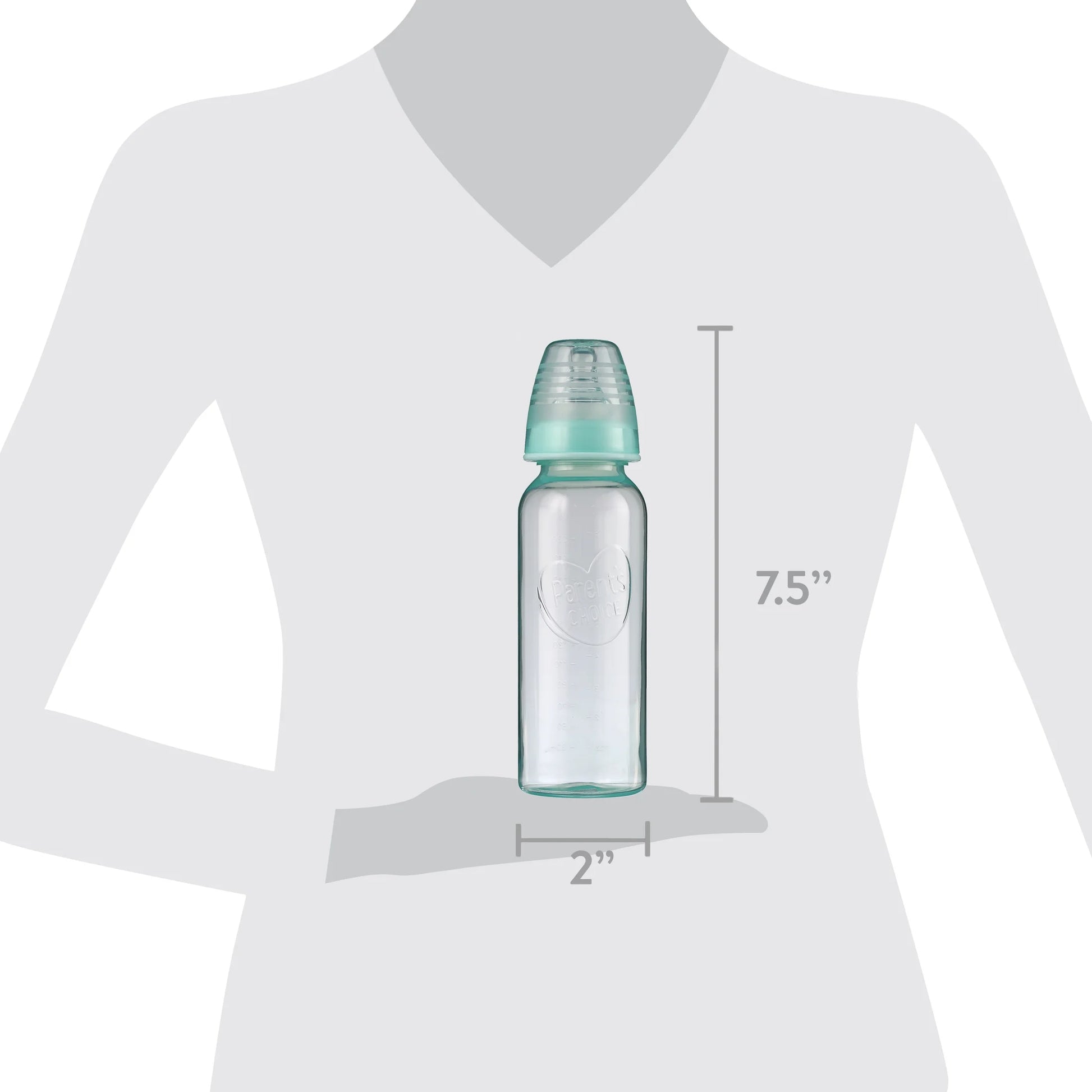 Newborn Standard Neck Tinted Bottle, 9 Fl Oz, 0+ Months, 3 Pack, Multicolor