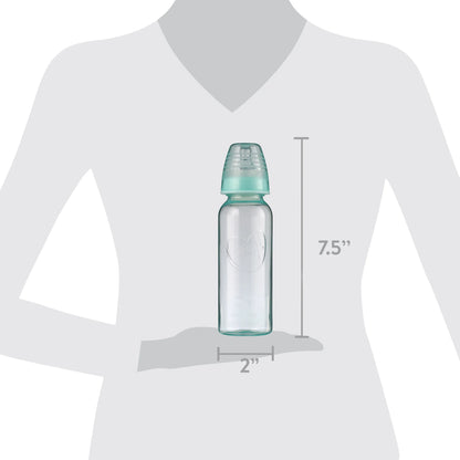 Newborn Standard Neck Tinted Bottle, 9 Fl Oz, 0+ Months, 3 Pack, Multicolor