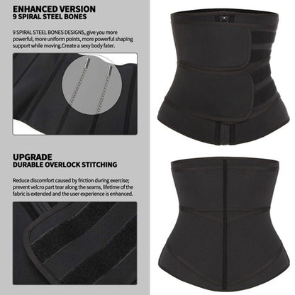 Free Size Waist Trainer Shaper Belt Slimming Tummy Wrap Belt Resistance Bands US