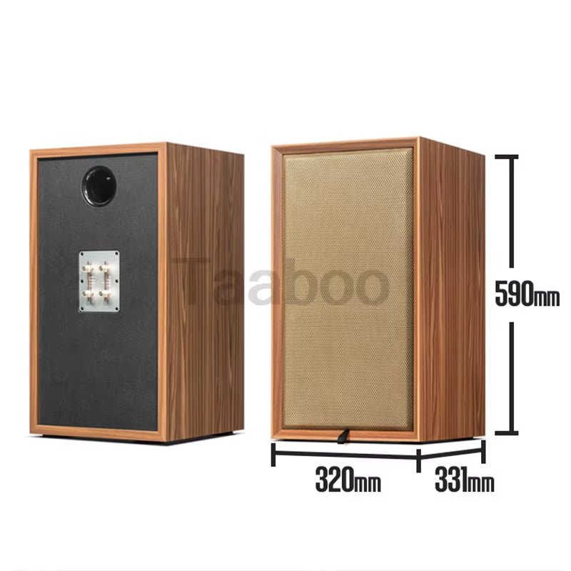 8 Inch Three - Way Labyrinth Speaker Empty Box Bookshelf Speaker Home Speaker DIY Hifi Audio Wooden Handmade Box Passive Speaker - soblessed95.store