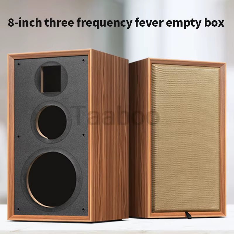 8 Inch Three - Way Labyrinth Speaker Empty Box Bookshelf Speaker Home Speaker DIY Hifi Audio Wooden Handmade Box Passive Speaker - soblessed95.store