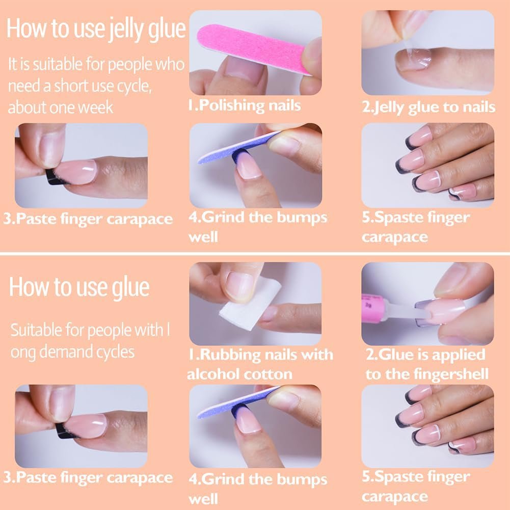 Almond Press on Nails Short round Fake Nails Chrome Glossy False Nails with Glitte Powder Press Ons Designs Acrylic Nails Press on Artificial Nails Stick on Nails for Women Girls 24Pcs - soblessed95.store