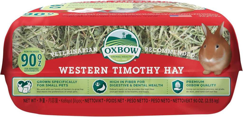 Animal Health Western Timothy Hay, Guinea Pig Hay, Small Pet Bunny Supplies, All Natural Grass for Guinea Pig, Bunny, Chinchilla & Hamster, Rabbit Supplies for Bunnies, 90 Oz. Bag - soblessed95.store
