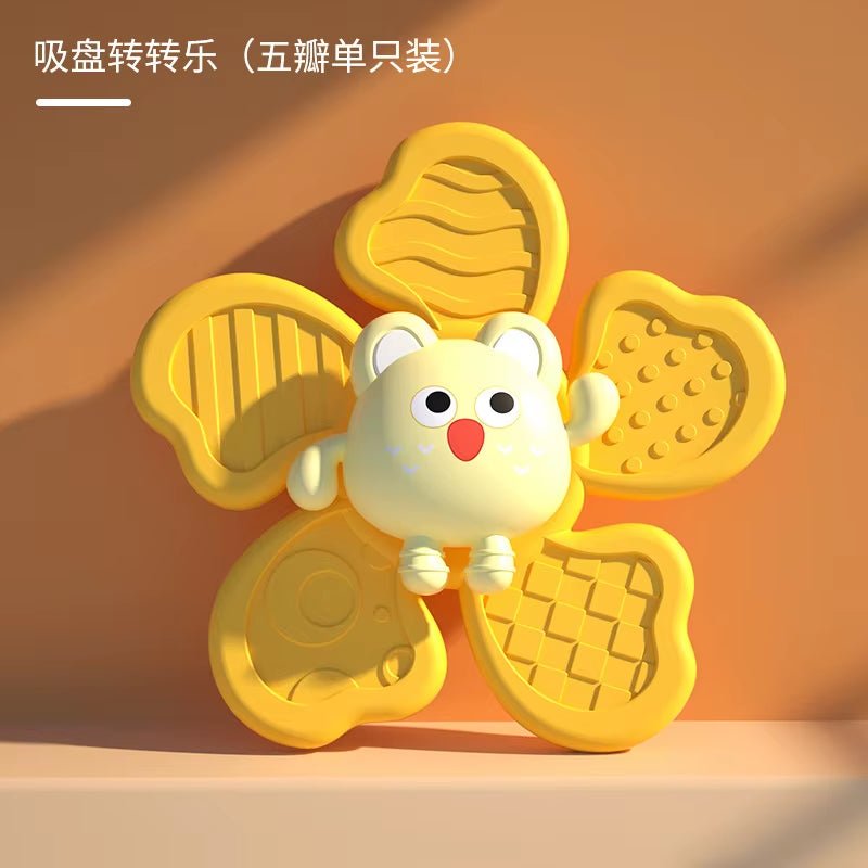 Baby Bath Toys Funny Bathing Sucker Spinner Suction Cup Cartoon Rattles Fidget Educational Toy Montessori Children Boy Girl Gift - soblessed95.store