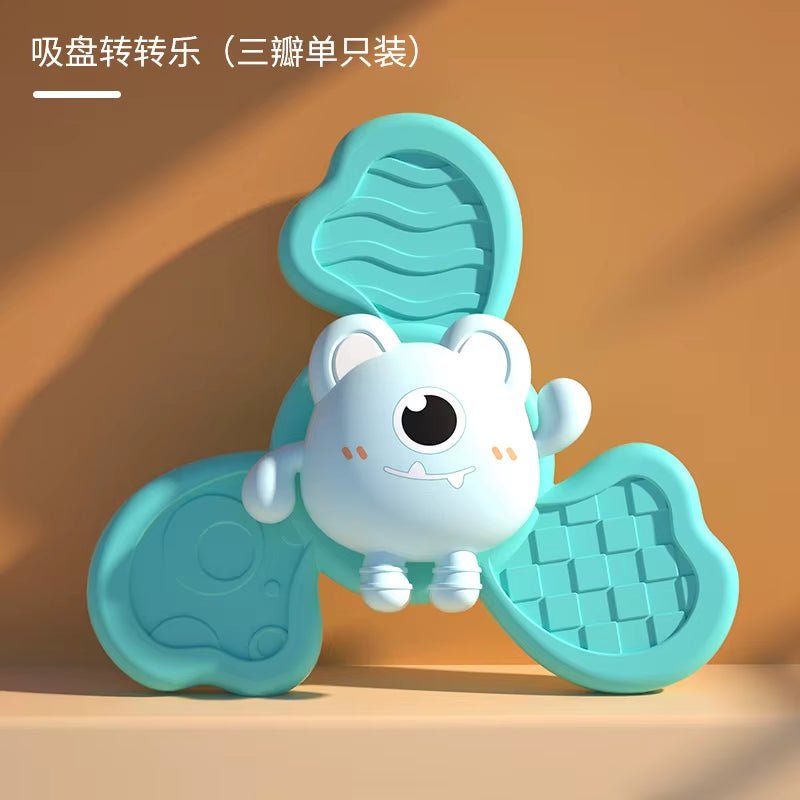 Baby Bath Toys Funny Bathing Sucker Spinner Suction Cup Cartoon Rattles Fidget Educational Toy Montessori Children Boy Girl Gift - soblessed95.store