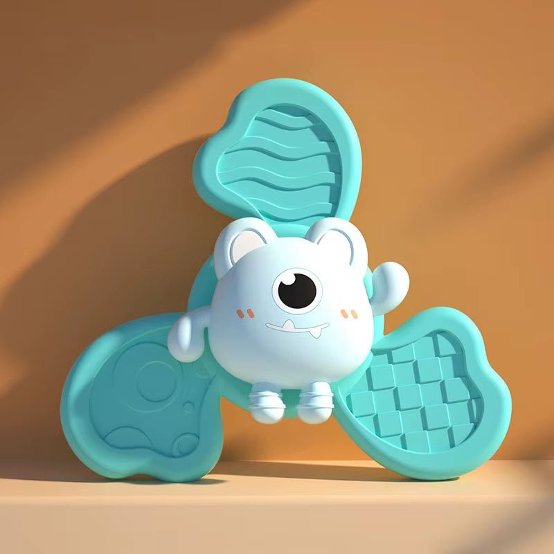 Baby Bath Toys Funny Bathing Sucker Spinner Suction Cup Cartoon Rattles Fidget Educational Toy Montessori Children Boy Girl Gift - soblessed95.store