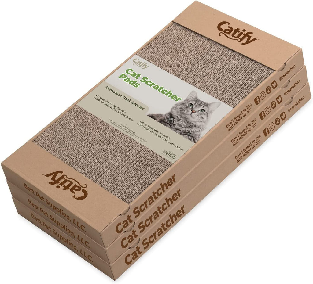 Catify Cat Scratcher Pad - Wide (3 Pack) - soblessed95.store