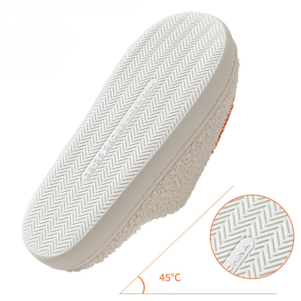 Cute Halloween Slippers for Women Perfect Soft Plush Comfy Warm Slip - On Halloween Pumpkin Slippers Fo Women Indoor Fluffy House Slippers for Women and Men Non - Slip Fuzzy Flat Slides - soblessed95.store