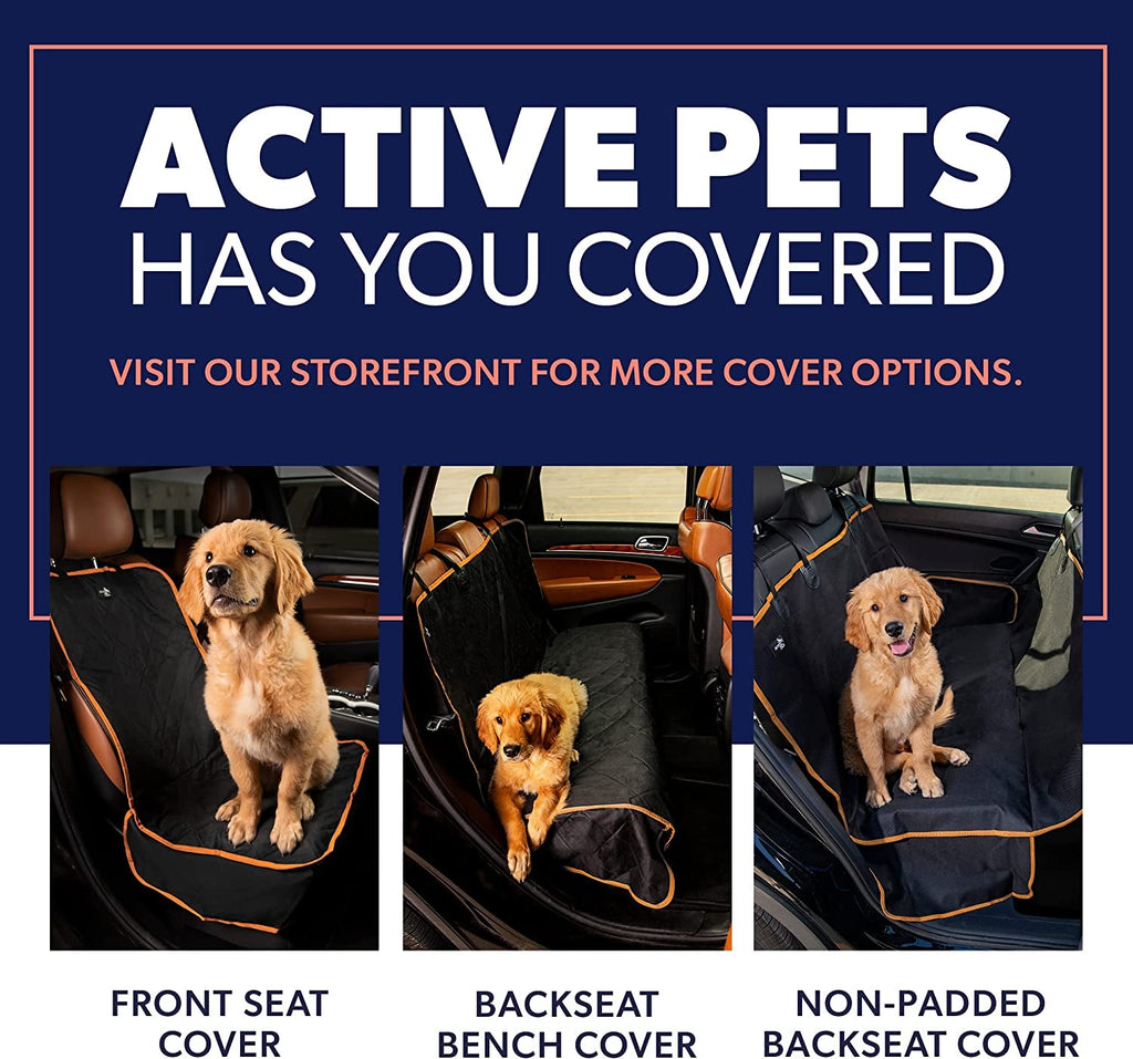 Dog Car Seat Cover for Back Seat, Waterproof Pet Hammock Protector, Durable Nonslip Seat Protection SUV Truck, Standard 53"X56", Orange - soblessed95.store