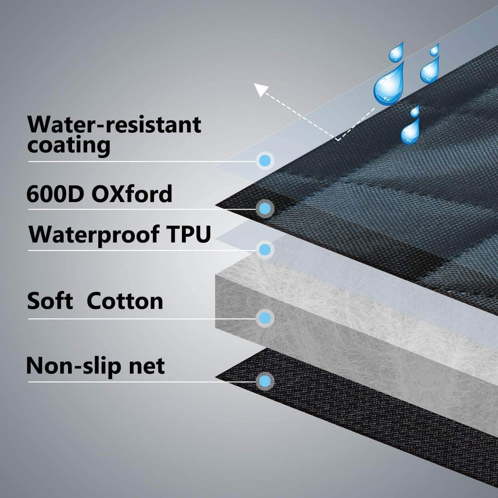 Dog Seat Cover for Back Seat, 100% Waterproof with Mesh Window, Scratch Prevent Anti - Slip Dog Car Hammock, Standard - soblessed95.store