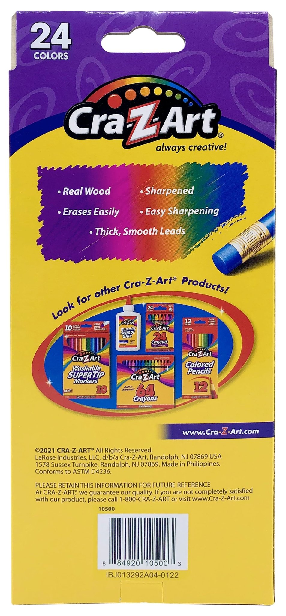Erasable Colored Pencils, 24 Pack, Beginner Child Ages 3 and Up, School Supplies - soblessed95.store