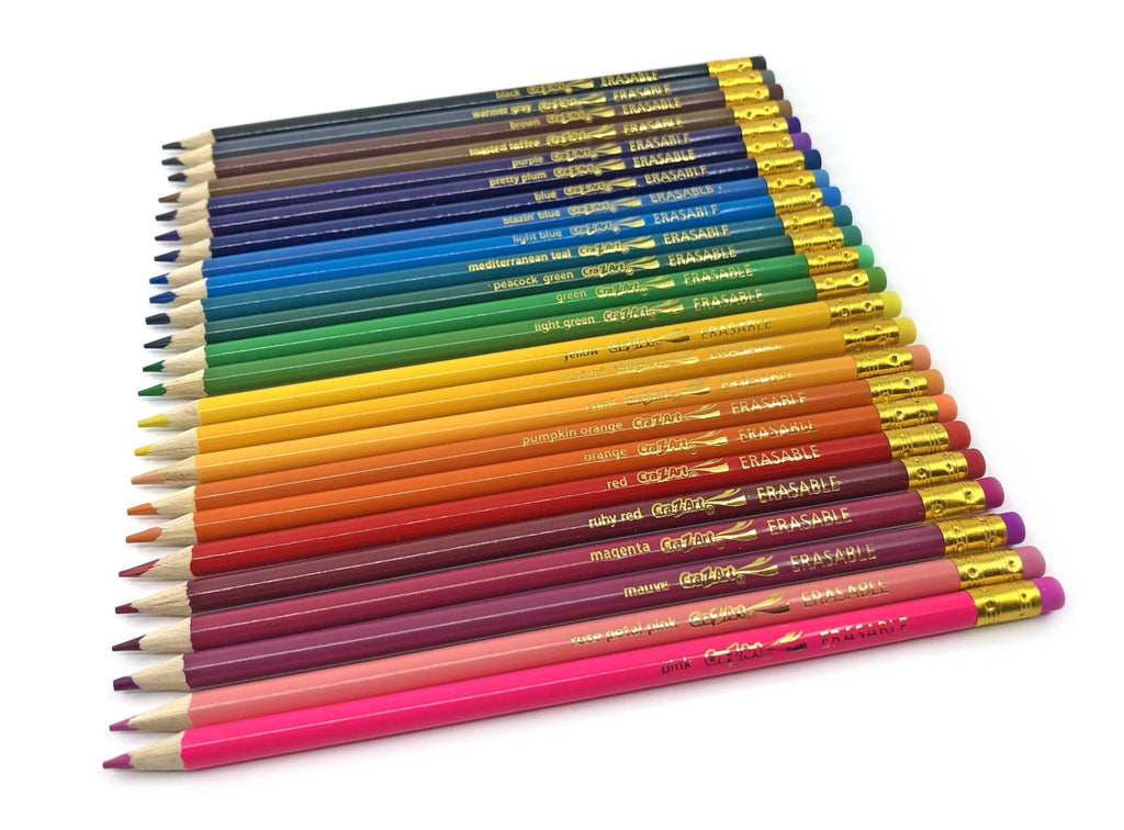 Erasable Colored Pencils, 24 Pack, Beginner Child Ages 3 and Up, School Supplies - soblessed95.store