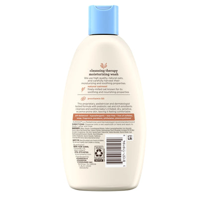 Infant Baby Cleansing Therapy Moisturizing Bath Body Wash, Oatmeal, 8 Oz