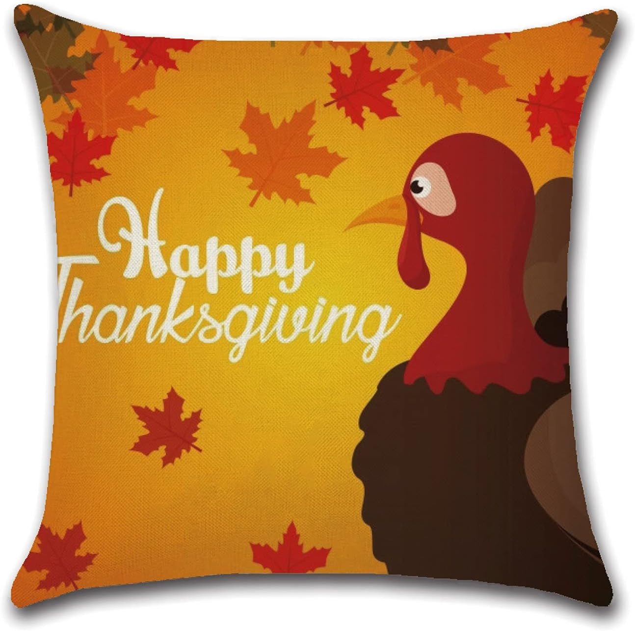 Fall Pillow Covers 18 X 18, Thanksgiving Pillows Decorative Throw Pillows Cases Set of 4, Fall Cushion Pillowcase (Off White) - soblessed95.store