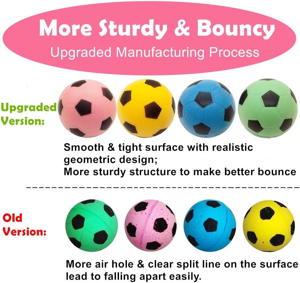 Foam Soccer Balls Cat Toys - Pack of 12 - soblessed95.store