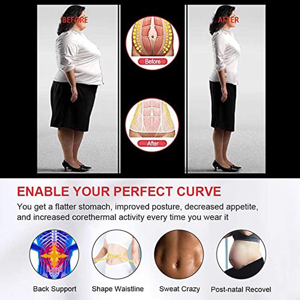 Free Size Waist Trainer Shaper Belt Slimming Tummy Wrap Belt Resistance Bands US - soblessed95.store