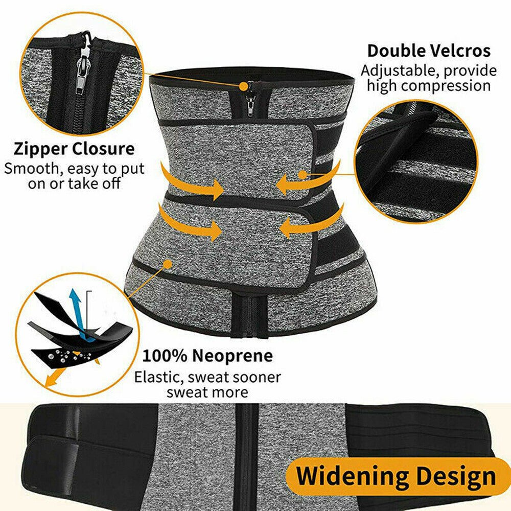 Free Size Waist Trainer Shaper Belt Slimming Tummy Wrap Belt Resistance Bands US - soblessed95.store