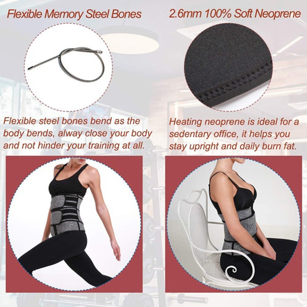 Free Size Waist Trainer Shaper Belt Slimming Tummy Wrap Belt Resistance Bands US - soblessed95.store