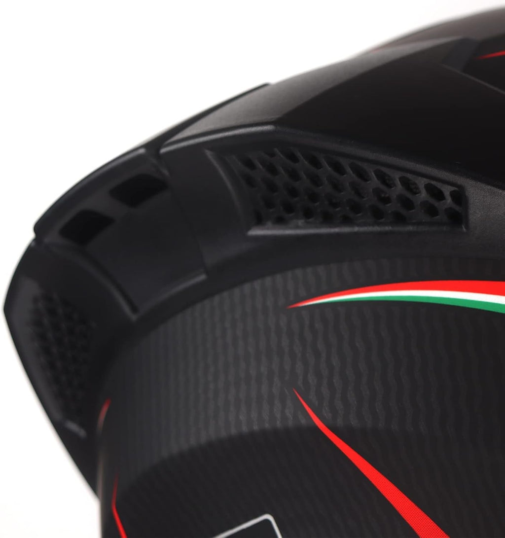 Full Face Motorcycle Helmet with Internal Tinted Visor & DOT Approved for Moped ATV Cruiser Scooter (Matt Red, Medium) - soblessed95.store