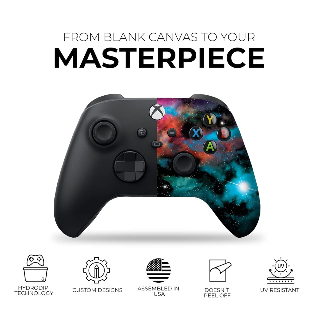 Galaxy Custom X - Box Controller Wireless Compatible with X - Box One/X - Box Series X/S by | Proudly Customized in USA with Permanent HYDRO - DIP Printing(Not JUST a SKIN) (MODDED) - soblessed95.store