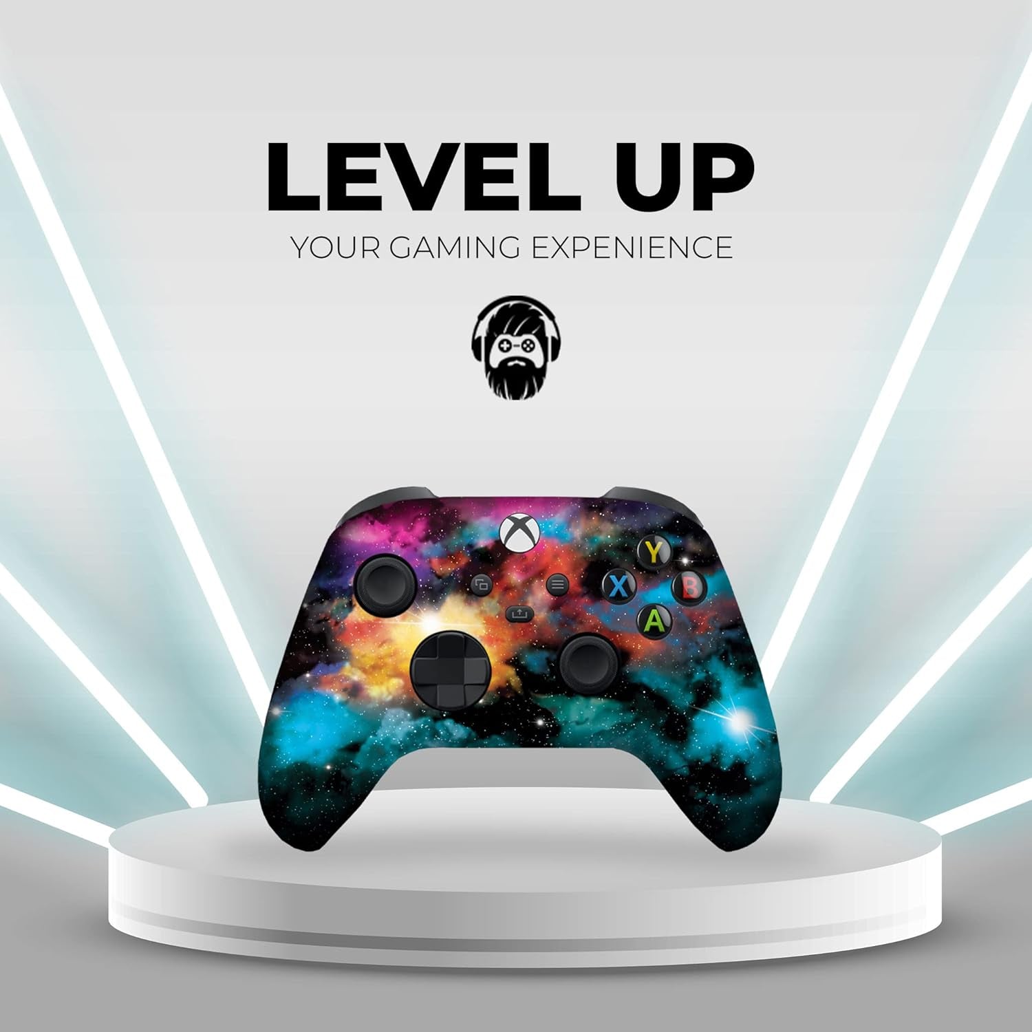 Galaxy Custom X - Box Controller Wireless Compatible with X - Box One/X - Box Series X/S by | Proudly Customized in USA with Permanent HYDRO - DIP Printing(Not JUST a SKIN) (MODDED) - soblessed95.store