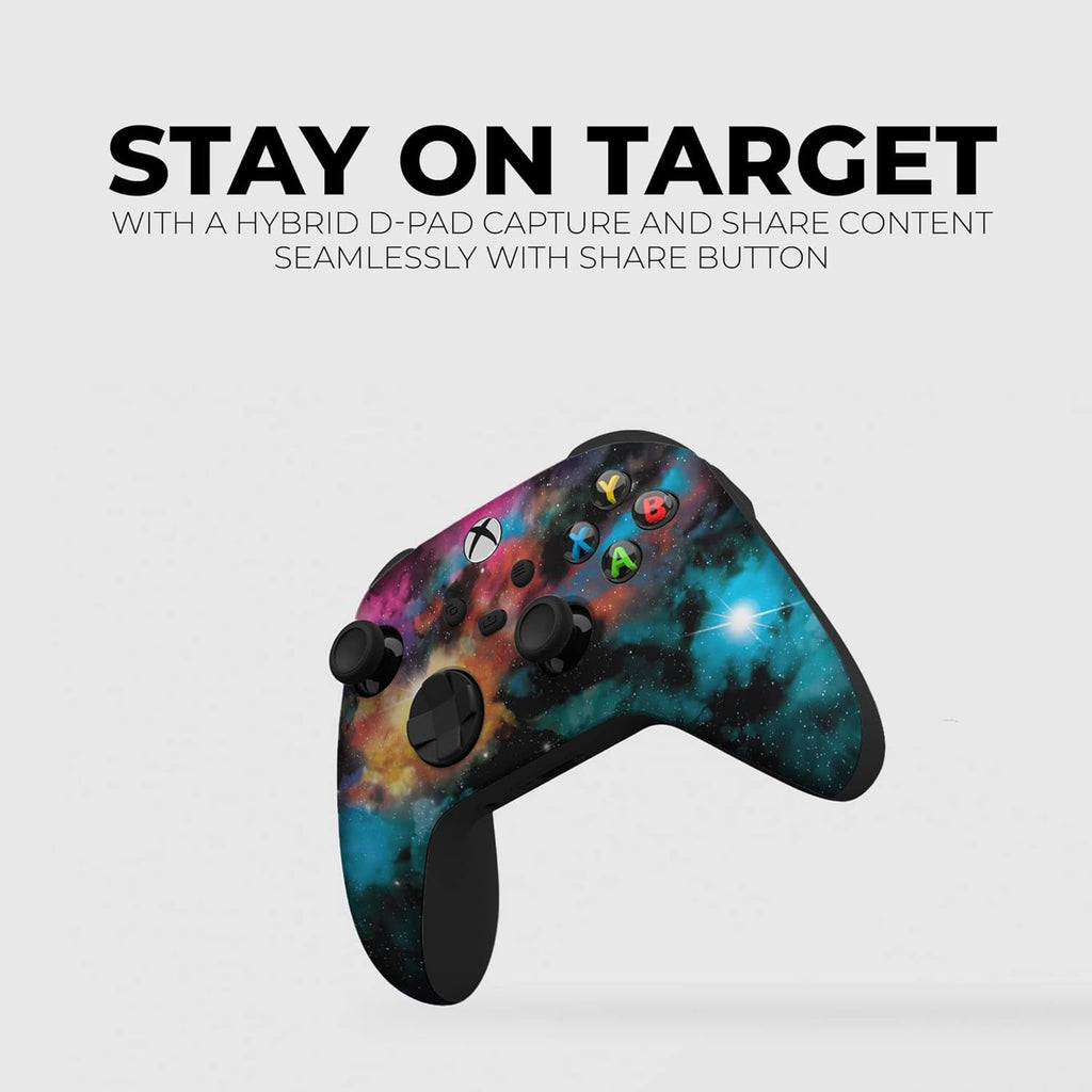 Galaxy Custom X - Box Controller Wireless Compatible with X - Box One/X - Box Series X/S by | Proudly Customized in USA with Permanent HYDRO - DIP Printing(Not JUST a SKIN) (MODDED) - soblessed95.store