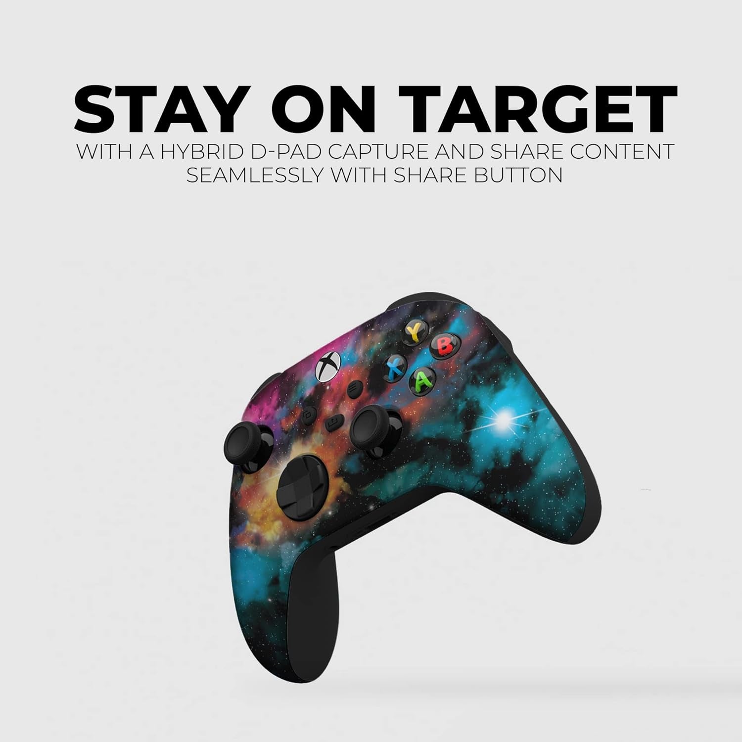 Galaxy Custom X - Box Controller Wireless Compatible with X - Box One/X - Box Series X/S by | Proudly Customized in USA with Permanent HYDRO - DIP Printing(Not JUST a SKIN) (MODDED) - soblessed95.store